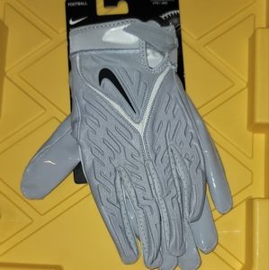 Nike Superbad 6.0 Padded Football Receiver Gloves Grey